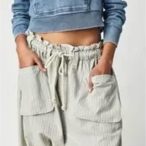 Free People Runyon Oversized Stripe Pants XS excellent condition - Picture 4 of 10